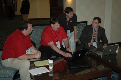 At the 2009 CoSIDA Convention in San Diego teaching and learning from Northwest Conference colleagues.
